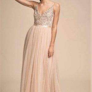BHLDN Avery Dress Oyster Size 10 NWT
